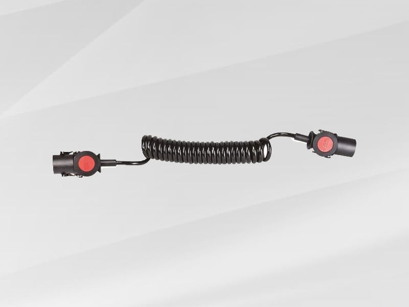 14-055  7'Lİ EBS TIR RÖMORK FİŞİ POLİÜRETAN K ABLOLU  ( 4,5 metre ) 8KA007648031 51276656 JAEGER 15400001