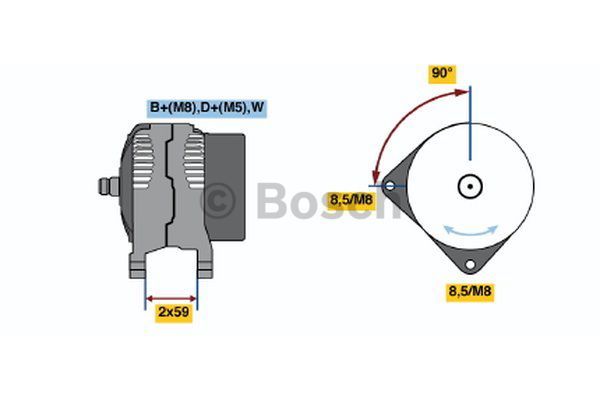 AlternatörSKODA Felicia VWW 028903018FX; VWW 028