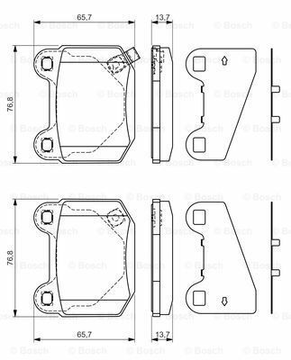 Disk Balata - Arka - [WVA 21580] - [76,7x65,5x14,8 350 Z 3.5 Coupe 200209 - 200701; Lancer 2.0i Turbo Evo8 4x4 200209 - 200507; 350 Z 3.5 200312 - ; Lancer 2.0i Turbo Evo9 4x4 200508 - 200706; 350 Z 3.5 Cabriolet 200309 - 200701; Lancer 2.0i Turbo Ev