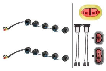 Gündüz Seyir Işığı,24V,LED,Araç önü,Yuvarlak,Heuli 7800 300 016 / E24 5852 / 2201545 / LEDayFlex /010458701 / 2PT 010 458-801 / 4102-00024