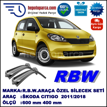 ŠKODA CITIGO MUZ SİLECEK TAKIMI RBW ARACA ÖZEL (2011→)