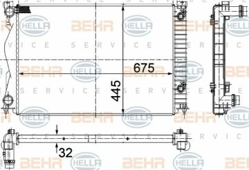 Volkswagen Group - MOTOR SU RADYATÖRÜ AUDI A6  4F0121251R  4F0121251AE