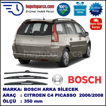 CITROEN C4 Grand Picasso [B58] 350 mm 10.2006-03.2008 BOSCH Arka Silecek