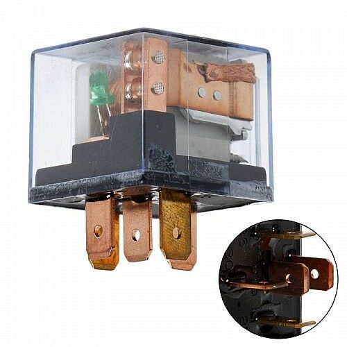 YUGO 12V MİNİ RÖLE ŞEFFAF 5 UÇLU ÇİFT PLATİNLİ