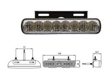 YD-D- 0434-1 DRL LED GÜNDÜZ FAR+ÖN POZİSYON BRAKET