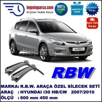 HYUNDAI i30 HB/CW MUZ SİLECEK TAKIMI RBW ARACA ÖZEL  (2007-2010)