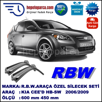 KIA CEE'D HB SW MUZ SİLECEK TAKIMI RBW ARACA ÖZEL  (2006-2009)