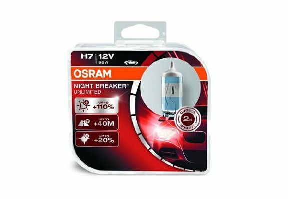 OSRAM 64210 NBU 12V H7 AMPÜL %110 FAZLA IŞIK %20  TAKIM