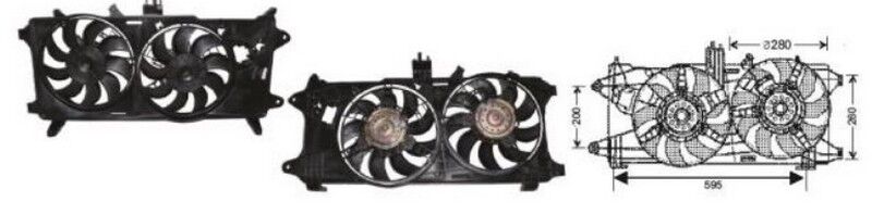 RFM1670 FAN MOTORU 12V DOBLO JTD ÇİFTLİ