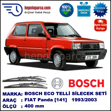 FIAT Panda [141..] 01.93-09.03 400 /  mm. BOSCH ECO Telli Silecek 1 Adet