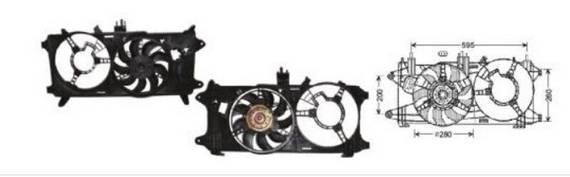 RFM1680 FAN MOTORU 12V DOBLO JTD TEKLİ