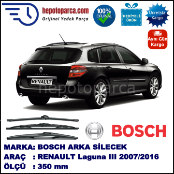 RENAULT Laguna III Grandtour [KT.] 350 mm 07.2007-... BOSCH Arka Silecek