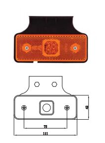 3030-M026Y30-A LED S.M 24V 250mm TTR KABLO DÜZ BAĞ