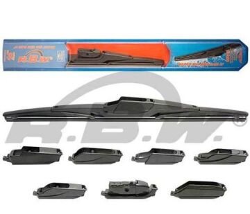 7 ADAPTÖRLÜ PLASTİK, MULTI-FIT 350 mm, (14') RBW ARKA SİLECEK, 95014 SİLGİ SÜPÜRGESİ