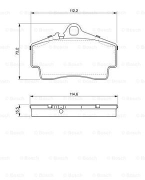 Disk Balata - Arka - [WVA 21792] -  [ 112,2X73,2X1 Boxster 2.5 199610 - 199908; Boxster 3.2 S 199909 - 200208; Boxster 2.7 199909 - 200208; 911 3.4 24V Carrera 4 199809 - 199908; 911 3.4 24V Carrera 199909 - 200108; 911 3.6 Carrera 200109 - 200407; C