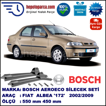 FIAT Albea [172..] 01.2002-..., 550 / 450 mm. BOSCH AEROECO Aparatlı Muz Silecek