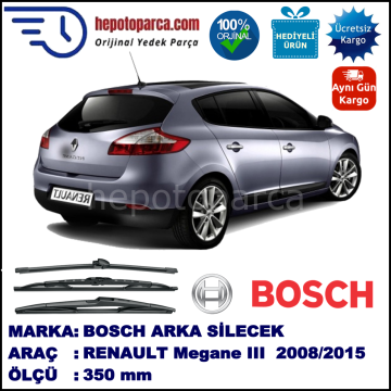 RENAULT Megane III Hatchback [BZ] 350 mm 11.2008-... BOSCH Arka Silecek