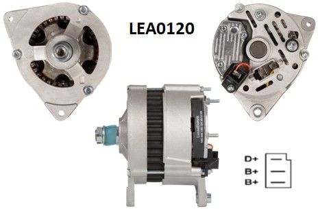 LEA0120  ALTERNATOR A127/14V/55A MASSEY FERGU SON