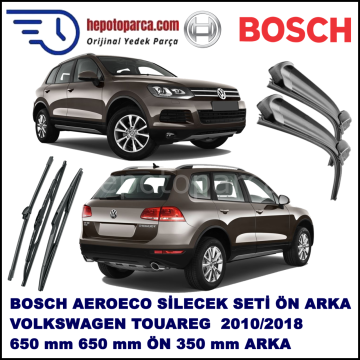 VW Touareg [7P5] 01,2010-,,, Bosch Aeroeco Ön ve Arka Silecek Takımı