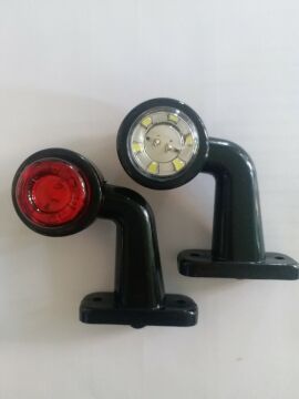 12 LEDLİ MİNİ EĞRİ LAMBA KIRMIZI/BEYAZ