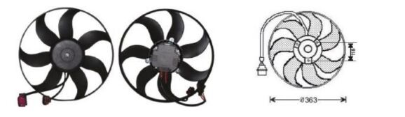 RFM1915 FAN MOTORU VW GOLFV/JETTA OCTAVIA 1.4 TSI