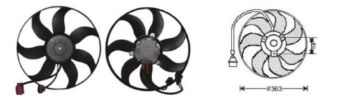 RFM1915 FAN MOTORU VW GOLFV/JETTA OCTAVIA 1.4 TSI