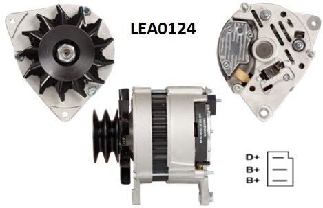 LEA0124  ALTERNATOR A127/14V/45A CASE -JCB -L AND ROVER -MF-ROVER -RELIANT 54022432 3698017M91