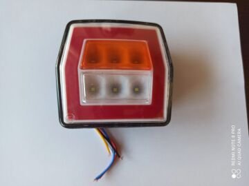 NEON LEDLİ MİNİ KARE STOP LAMBASI 12V