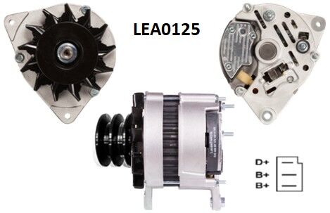 LEA0125  ALTERNATOR A127/14V/55A MOTORSAZAN E NGINES -PERKINS 2871A141 61920181 2871A141