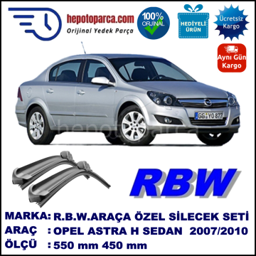 OPEL ASTRA H SEDAN MUZ SİLECEK TAKIMI RBW ARACA ÖZEL (2007-2010)