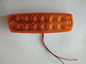 12 LEDLİ ÇAKARLI SİDE MARKER LAMBA SARI