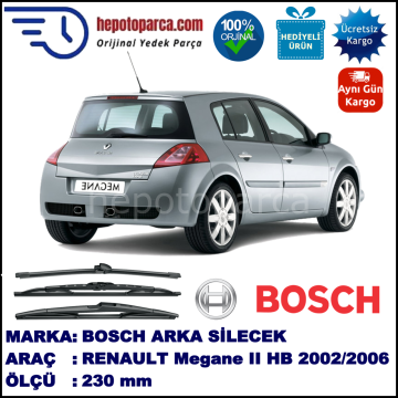 RENAULT Megane II Hatchback [BM./CM./GM./SM.] 230 mm 11.2002-01.2006 BOSCH Arka Silecek