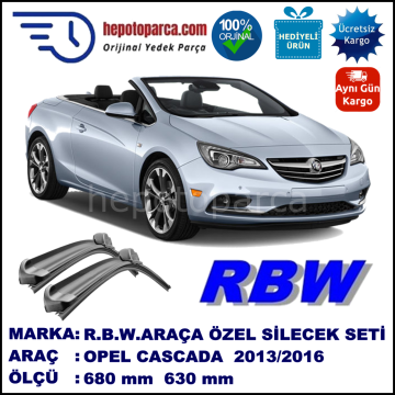 OPEL CASCADA MUZ SİLECEK TAKIMI RBW ARACA ÖZEL (2013→)