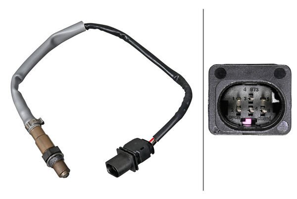 Lambda Sensörü,6-Kutuplu,Isıtılmış,Audi/Seat/Skoda 06F 906 262 AC