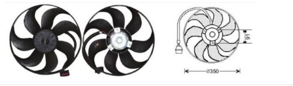 RFM2040 FAN MOTORU 12V VW.GOLF4/POLO/A4 97-->03