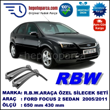 FORD FOCUS 2 HB/SW MUZ SİLECEK TAKIMI RBW ARACA ÖZEL (2004-2011)