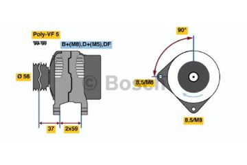 AlternatörAUDI; VW (VOLKSWAGEN) A4; A4 Avant; Passat Variant; Passat; Passat Variant Syncro; A4 quattro; A6; Passat Syncro; A4 Avant quattro; A6 Avant; Jetta IV VWW 028903028; AUD 02890