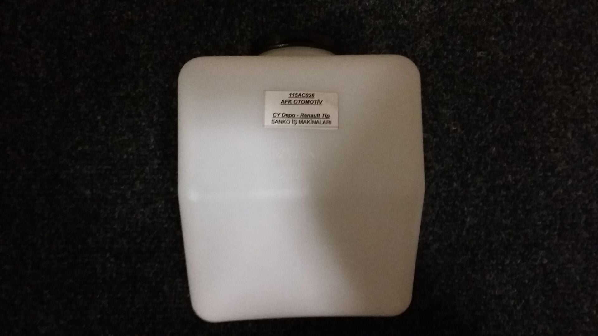 115AC026  CAM YIKAMA DEPOSU MOTORSUZ SANKO BMC SU FISKİYE BİDONU RENAULT