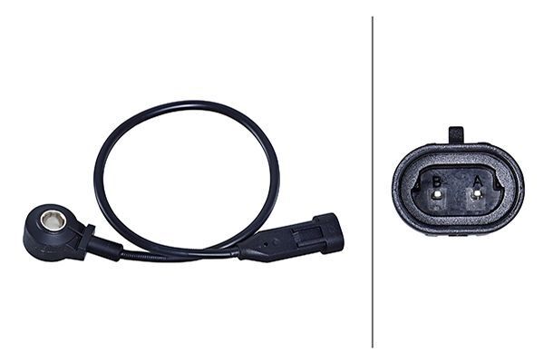 Vuruntu Sensörü,12V,Siyah,2-Kutuplu,General Motors 10456240 / 6238370