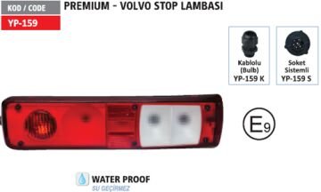 YP-159 VOLVO STOP LAMBASI SAĞ  VOLVO RENAULT PREMIUM