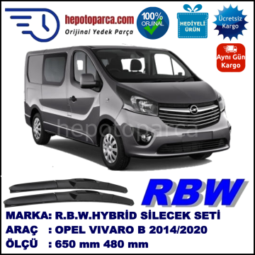 OPEL VIVARO B MUZ SİLECEK TAKIMI RBW ARACA ÖZEL (2014→)