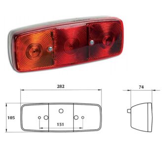 YD-D-0115 8060/2 R STOP SİNYAL LAMBA SAĞ  HELLA TİPİ STOP KÜÇÜK TİP