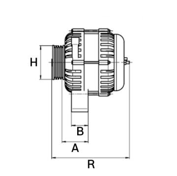 F032111204 Alternatör Austin Mini 1.0 99HD81 01-09 -1988 -,Case 1494 01-01-1984 -,Case 1594 01-01-1984 -,Case 1694 01-01-1984 -,Case 1394 -