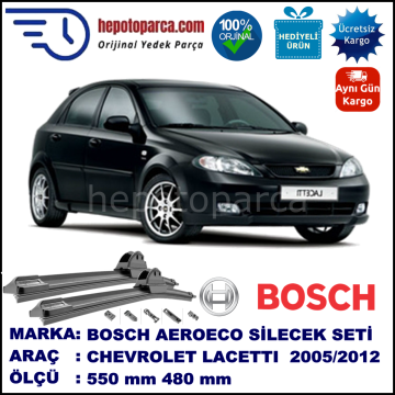 CHEVROLET Lacetti [KL1N, J200] 02.2005-..., 550 / 470 mm. BOSCH AEROECO Aparatlı Muz Silecek