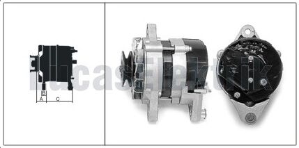 61920166  ALTERNATÖR  A115 12V 50A MF TRAKTÖR  240 240S 255 61920045 LEA0026 alt480