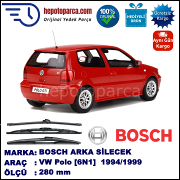 VW Polo [6N1] 280 mm 10.1994-12.1999 BOSCH Arka Silecek