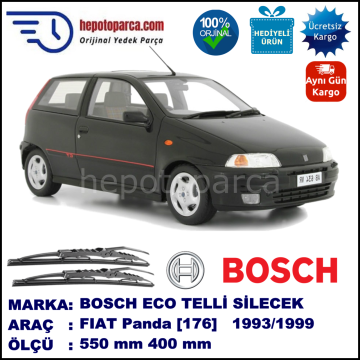 FIAT Punto [176..] 08.93-08.99 550 / 400 mm. BOSCH ECO Telli Silecek 2'li Takım