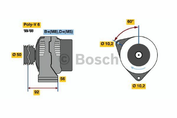 AlternatörMERCEDES-BENZ M-Klasse MB A0101548302; MB 01015