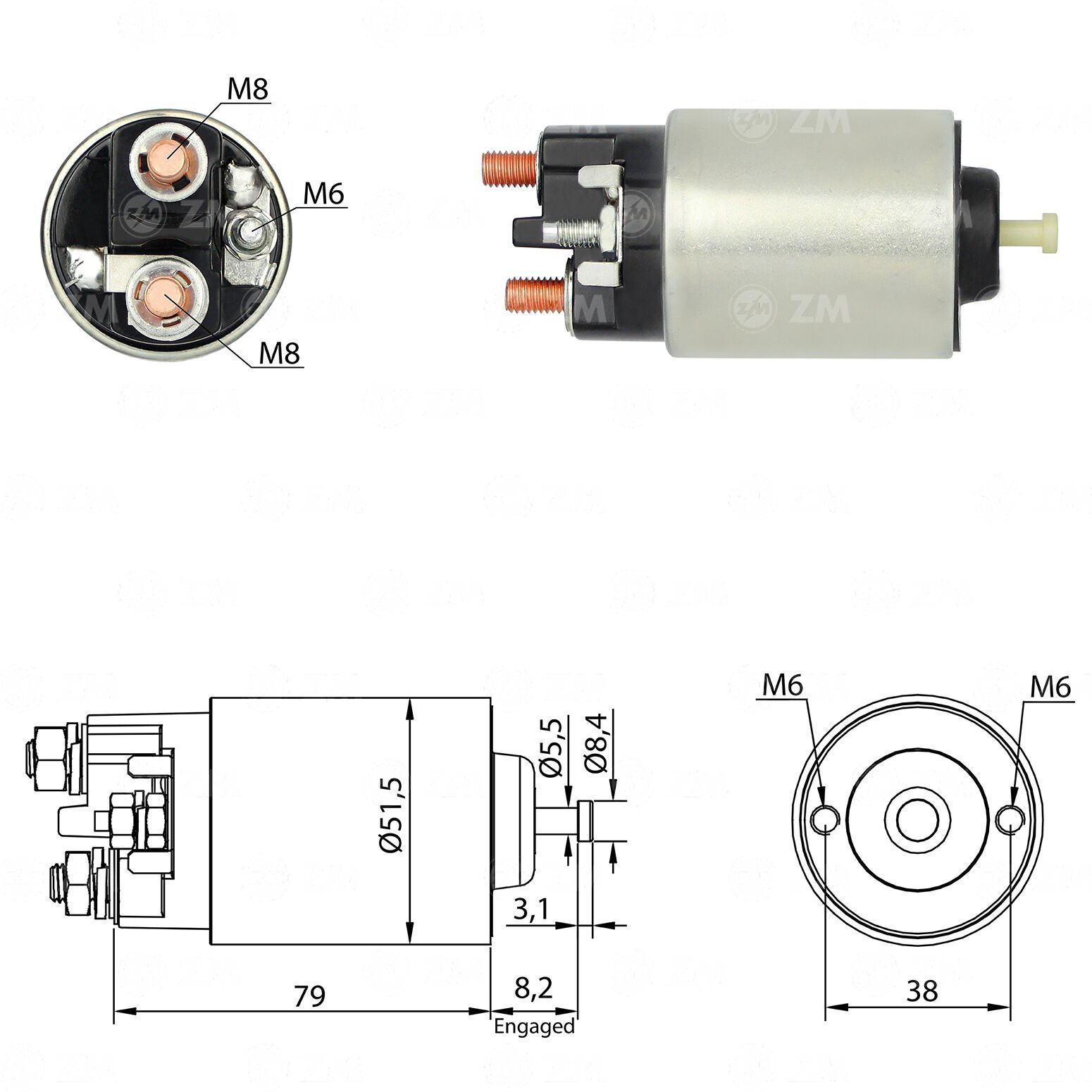 3993   MARŞ OTOMATİĞİ 12V ALFA ROMEO ALFA 147 156  159 FİAT 1.9 JTD GM VAUXHALL LANCIA SAAB 9