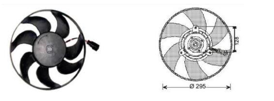 RFM2046 FAN MOTORU VW GOLF/V/VI 1,6TDI/1,9TDI